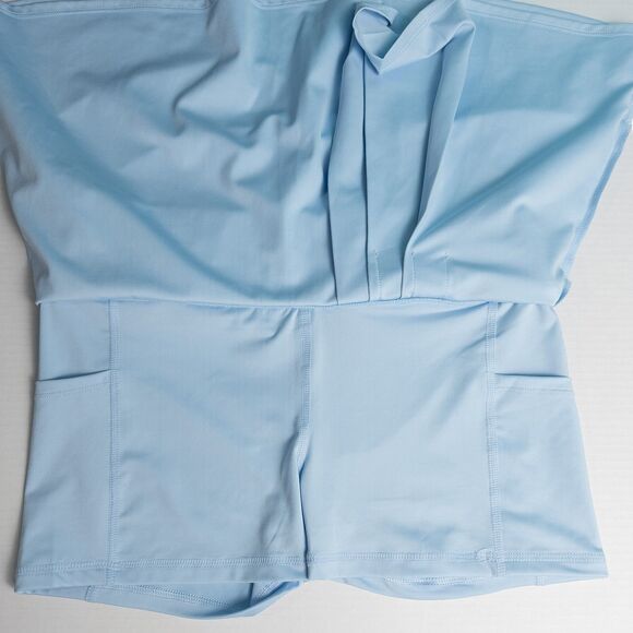 Tommy Bahama Golf & Tennis Pleated Short Skort Womens Medium Light Blue Pockets - Picture 10 of 15